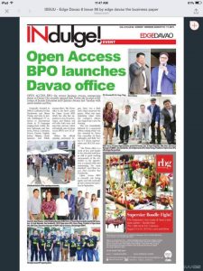 Press Release on EDGE Davao | 2015